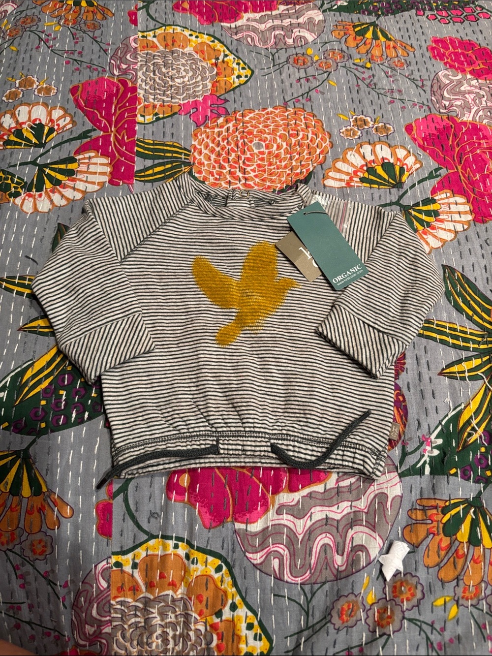 Kidscase striped organic baby sweatshirt